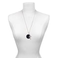 thumbnail image 3 of Delight Jewelry Acrylic 1 1/8" Disc Black I Have Plans for You Engraved Cross Zoey Necklace, 28", 3 of 4
