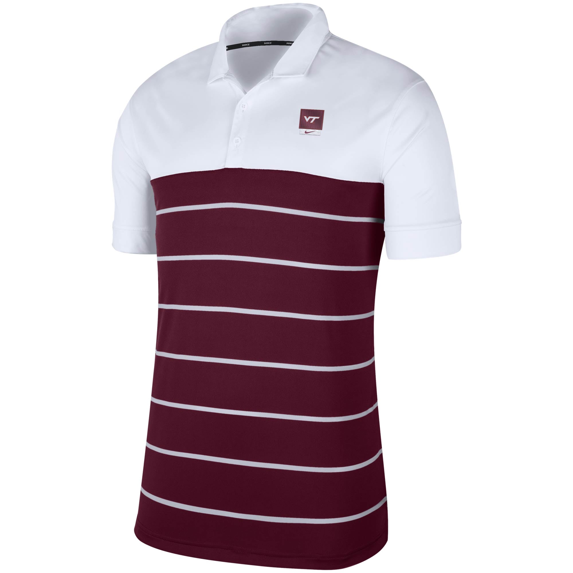 Virginia Tech Hokies Nike Striped Polo 