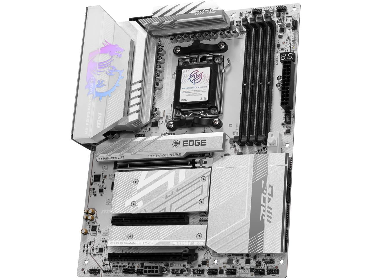 MSI MPG B850 EDGE TI WIFI Gaming Desktop Motherboard - AMD B850 Chipset - Socket AM5 - ATX (mpgb850edgetiwifi)