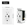 thumbnail image 6 of USB Type C Wall Outlet, ‎GREENCYCLE Dual High Speed Duplex Receptacle 15 Amp, 5.8A USB C &A Charging, Tamper Resistant Wall Plate Included UL Listed, Not for laptops, 3 pack, 6 of 6