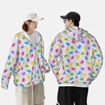 thumbnail image 3 of KLL Bear And Polka Dot Print Men's Women’s UPF 50+ Sun Protection Outdoor Hoodie Jacket Long Sleeve Fishing Hiking Performance Shirt-Small, 3 of 6
