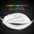 thumbnail image 2 of MesaSe Mini Souris de Jeu Filaire Ultralégère 4 Types Rétroéclairée RVB 4 Niveaux Réglables Légère à Coque en Nid d'Abeille pour Joueurs PC Xbox Blanc, 2 of 4