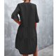 thumbnail image 4 of Vestido de fiesta con escote en V y mangas con volantes, vestido de poliéster con escote en V y mangas con volantes Vestido de fiesta con escote en V y, 4 of 6