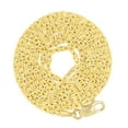 thumbnail image 6 of Nuragold 10k Real Yellow Gold Byzantine Square Link 2mm Necklace (16"-24") Italian Jewelry for Men & Women, 6 of 10