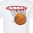 thumbnail image 4 of Inktastic Basketball Swish T-Shirt, 4 of 5