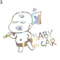 thumbnail image 2 of Walbest Car Atuo Body Window Colorful Laser Baby Reflective Sticker Warning Sign Decor Universal, 2 of 7