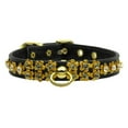 thumbnail image 3 of Dog, Puppy  Pet Collar, "Sunburst Crystal Flower", 3 of 11
