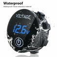 thumbnail image 3 of Youkk DC 5V-48V Voltmeter with Terminal LED Digital Display Car Voltage Meter IP65 Waterproof Accessory for RV Vehicle Automobile Green 1Set, 3 of 6