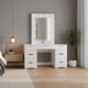 thumbnail image 1 of Tocador Tipo Vanity con Espejo Cajones para Organización de Maquillaje y Accesorios Blanco Reinicia 21 Muebles, 1 of 1