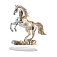 thumbnail image 2 of 2D Flat Horse Acrylic Acrylico Ornament de escritorio Decoración de mesa impermeable Placa decorativa animal para la oficina del estante de escritorio, 2 of 8