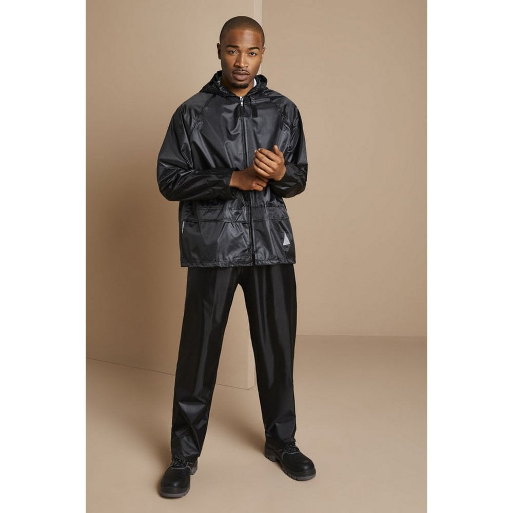 Jacket & Trouser Suit Result Mens Heavyweight Waterproof Rain Suit
