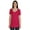 Pink, variant on Basic U Neck Summer T-shirt Short Sleeve Plain Cotton Tshirt Womens