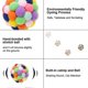 thumbnail image 3 of Colorful Cat Ball, Handmade Plush Bouncy Ball With Catnip And Bell Interactive Toy For Cat Training(l), 3 of 5