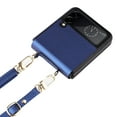 thumbnail image 3 of Allytech Crossbody Case for Samsung Galaxy Z Flip 3 5G Cell Phone (2021) 6.7 inch with Detachable Shoulder Strap Lanyard PU Leather Full Body Shockproof Slim Lightweight Thin Protective Cover, Blue, 3 of 9