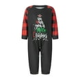 thumbnail image 2 of 2024 New Plaid Long Sleeve Trousers Printed Christmas Home Clothes Two-piece Set, 2 of 3