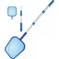 thumbnail image 1 of Red para Limpiar Alberca Desnatador Piscina Kit, poste telescópico de 3 secciones de agua de malla poco profunda para limpiar hojas y escombros Red de piscina (M), 1 of 4