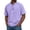 Purple, variant on Mens Distressed Henley Shirts Retro Short Sleeve Cotton Tee Shirts Casual Button Down Washed T-Shirts Navy M