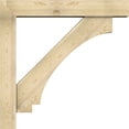thumbnail image 3 of Ekena Millwork 8"W x 48"D x 48"H Imperial Block Rough Sawn Bracket w/ Offset Brace, Douglas Fir, 3 of 25