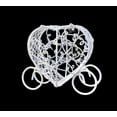 thumbnail image 2 of White Metal Heart Shaped Carriage Favor Box ( 12 Pieces), 2 of 4