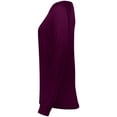 thumbnail image 4 of Augusta Sportswear - Ladies Attain Wicking Long Sleeve Shirt - Color - Maroon - Size - M, 4 of 7