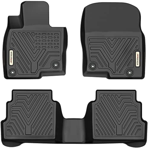 YITAMOTOR Floor Mats Compatible with Mazda CX-5, Custom Fit Floor Liners for 2017-2023 Mazda CX5, 1st & 2nd Row All Weather Protection Black