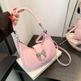 thumbnail image 6 of Bow Crossbody Bag Leather Shoulder Bag Korean Sling Bag Crossbody Bag P5G8 [; B2O0, 6 of 6