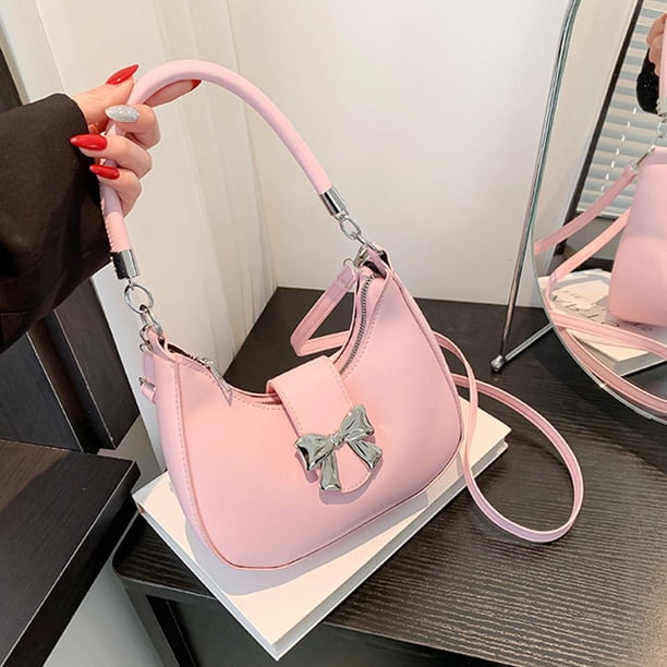 Bolso bandolera con lazo, bolso de hombro de cuero, bolso bandolera coreano, bolso bandolera AU12