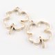 thumbnail image 1 of Rack Plating Alloy Irish Clover Open Back Bezel Pendants For DIY UV Resin Epoxy Resin Pressed Flower Jewelry Hollow Cadmium Free & Nickel Free & Lead Free Golden 44.5x34x3.8mm Hole: 3mm, 1 of 2