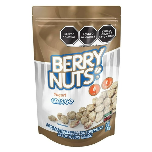 Granola Berry Nuts con cobertura sabor yogurt griego 180 g