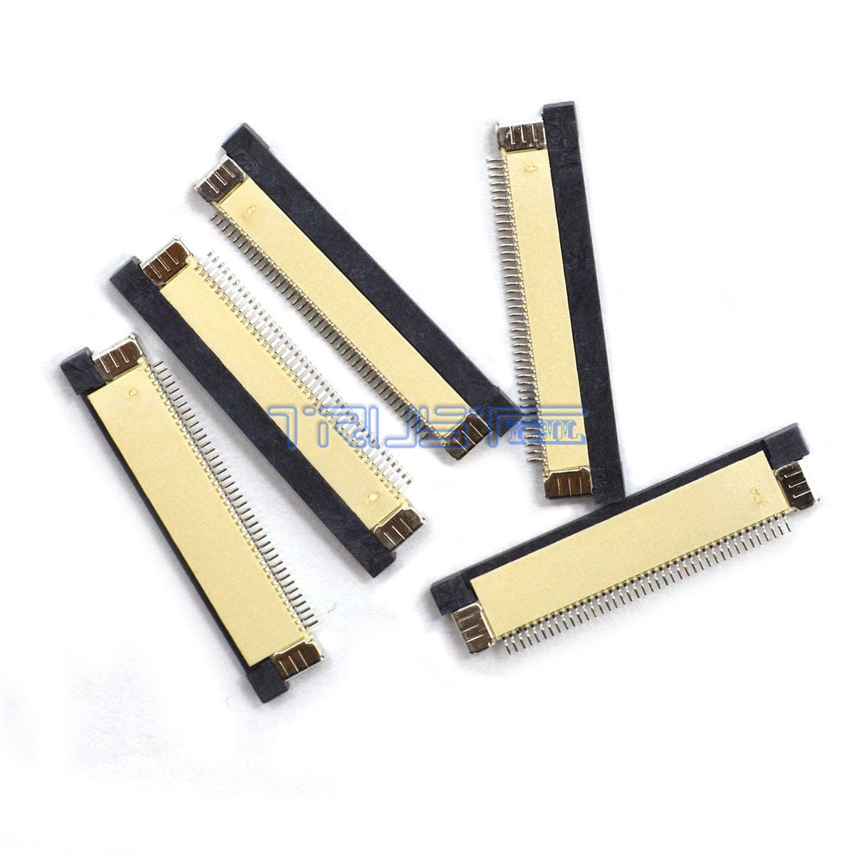 5Pcs 50Pin 0.5mm Pitch Flat Cable FFC FPC Connector Top Contact