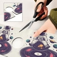 thumbnail image 6 of Yayeee Faucet Mat for Kitchen Sink 14.7" Diatomite Long Splash Guard Pad, Orange Astronaut Planet, 6 of 7