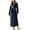 Navy, variant on Womens Plush Soft Robe, Flannel Warm Bathrobe Nightgown Fall Winter Thicker Long Robes Fluffy, Fleece Shawl Collar Spa Robe with Waist Belt Comfy Sleepwear Pockets Housecoat,Pink,3X-Large