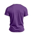 thumbnail image 5 of OIOLOYJM Mens Golf Shirts Summer Short Sleeve Mesh Contrast Collar Casual Quick Dry Lightweight Polo Shirts Trendy Work Gym Collared Clothes Dark Purple L, 5 of 6