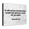 thumbnail image 4 of Scripture Walls Stir Up Anger Proverbs 15:1 Bible Verse Canvas Christian Wall Art Ready to Hang Unframed, 4 of 9