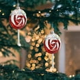 thumbnail image 5 of Festive Christmas Decorations - Assorted Character Ornaments with Hooks - Durable Plastic Tree/Window Pendants (4.7in, Red), 5 of 6