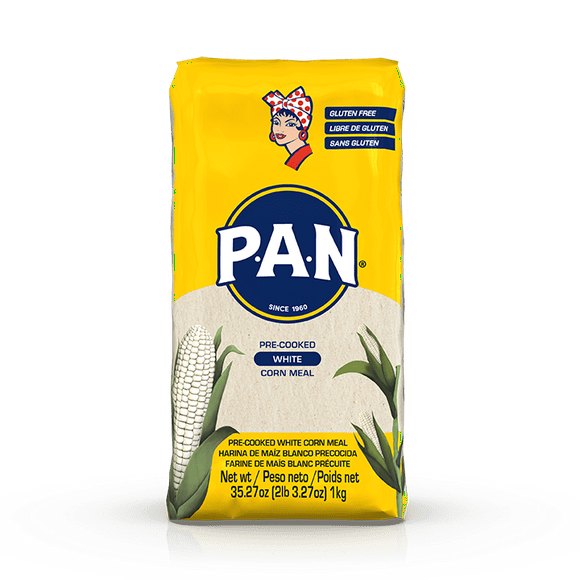 PAN White Corn Meal, 1kg Bag, PAN White Corn Meal, 1kg Bag