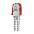 thumbnail image 3 of ITFABS Christmas Family Pajamas Set, Letter Print Tops+Trousers/Romper, 3 of 9