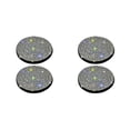 thumbnail image 2 of yingyy Pack of 2 PVC Plastic Automobile Cup Holder Mat Portable Waterproof Washable Anti-slip Rhinestone Pad Accessories White 2Set, 2 of 6