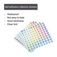 thumbnail image 3 of Uxcell Laser Capital Letter Stickers, Alphabet J Round Self-Adhesive Reflective Letter Stickers 10 Sheets(1000 Stickers), 3 of 7