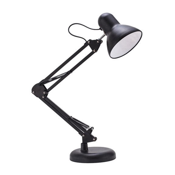 LEORX Foldable Study Desk Lamp LED Metal Black Eye Caring Dimming 1Pcs