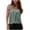 Green, variant on tarylea Womens Tank Tops Sleeveless Eyelet Square Neck Spaghetti Strap Pleated Camisole Casual Summer Dressy Tops