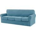 thumbnail image 1 of CHUN YI Sofa Cover with Separate Cushion Slipcover Stretch Checks, 1 of 7