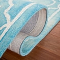 thumbnail image 6 of Safavieh Dip Dye Leighton Geometric Wool Area Rug, Turquoise/Ivory, 8' x 10', 6 of 12