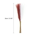thumbnail image 2 of Uxcell 20Pcs Hierba Pampas Falsa 21.65" Decoración de Hierba Pampas Falsa Blanco/Borgoña, 2 of 7