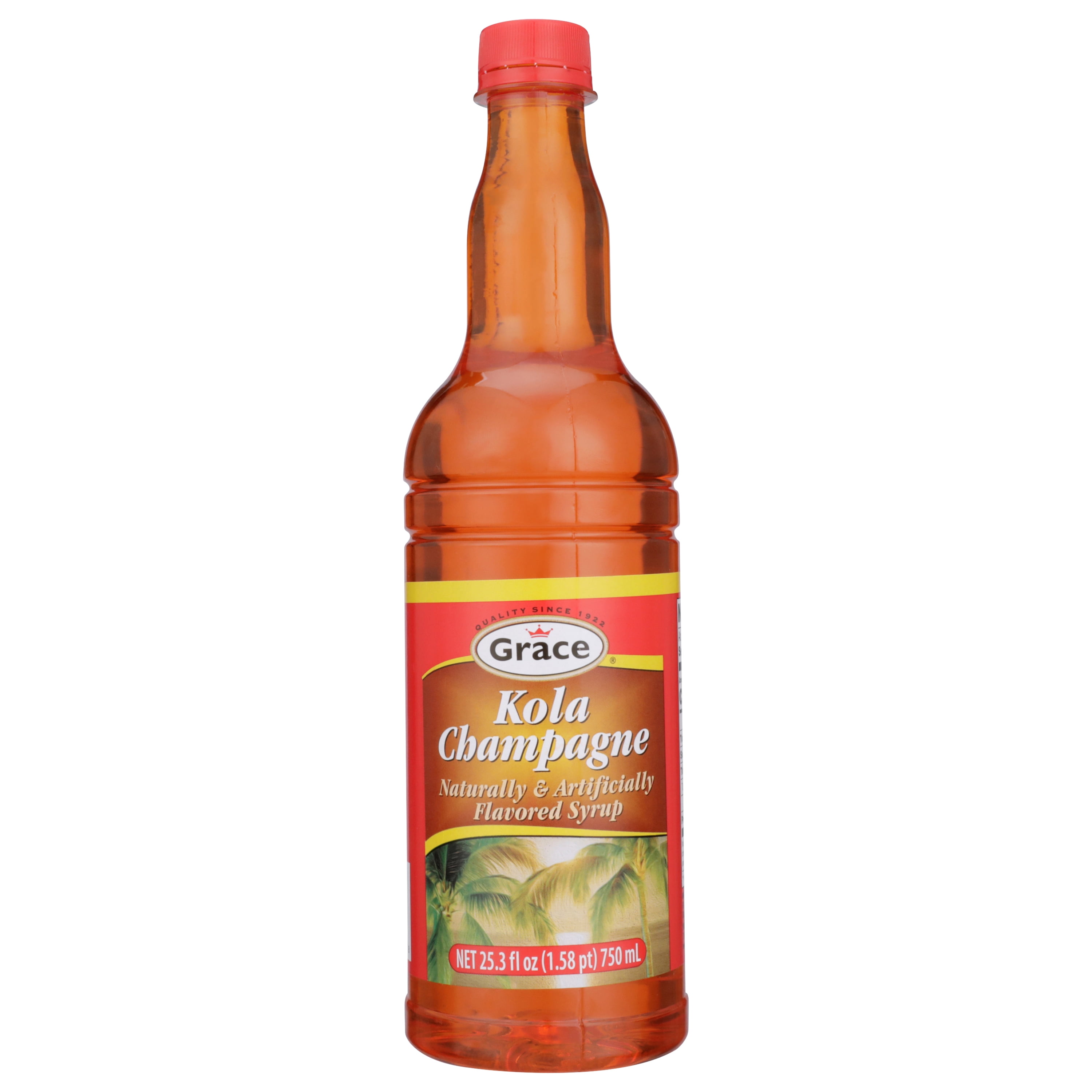 Grace Kola Champagne Syrup, 25.5 Fl Oz Bottle