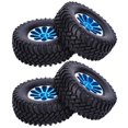 thumbnail image 1 of Pneus en Alliage RC Ensemble de Remplacement pour RGT 136100 1/10 RC Crawler RC Accessoires (Bleu), 1 of 8