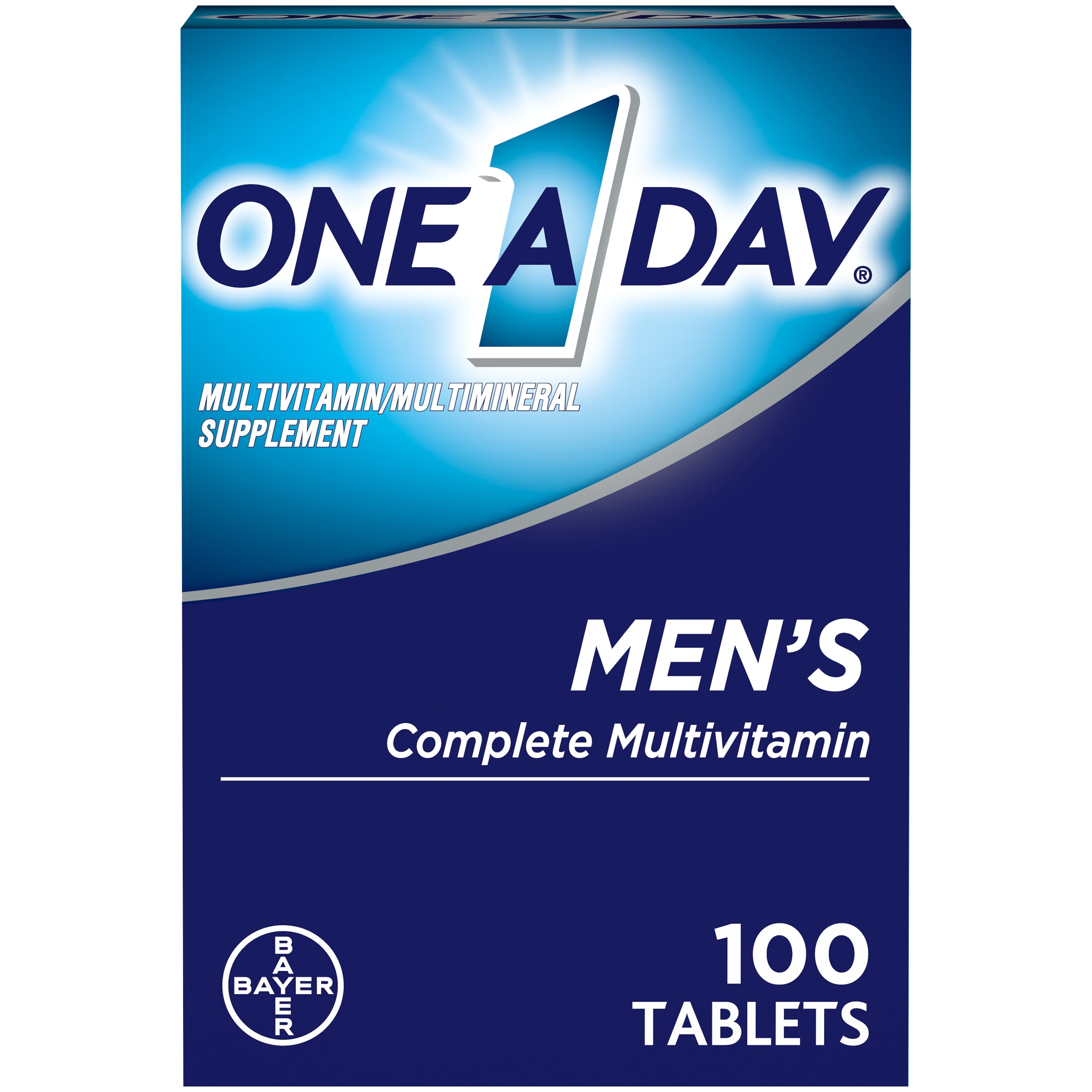One A Day Men's Multivitamin Tablets, Multivitamins for Men, 100 Count