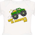 thumbnail image 4 of Inktastic Happy St. Patrick's Day monster truck with leprechaun Boys or Girls Long Sleeve Baby Bodysuit, 4 of 5