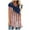 White, variant on IROINNID Women Fashion Casual Printing Shirts Short Sleeve Loose Tee Tops Tunic Blouse Spring Saving Sale