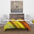thumbnail image 3 of Designart 'Light Green And Orange Sunshine' Moderno Juego de Funda Nórdica, 3 of 5